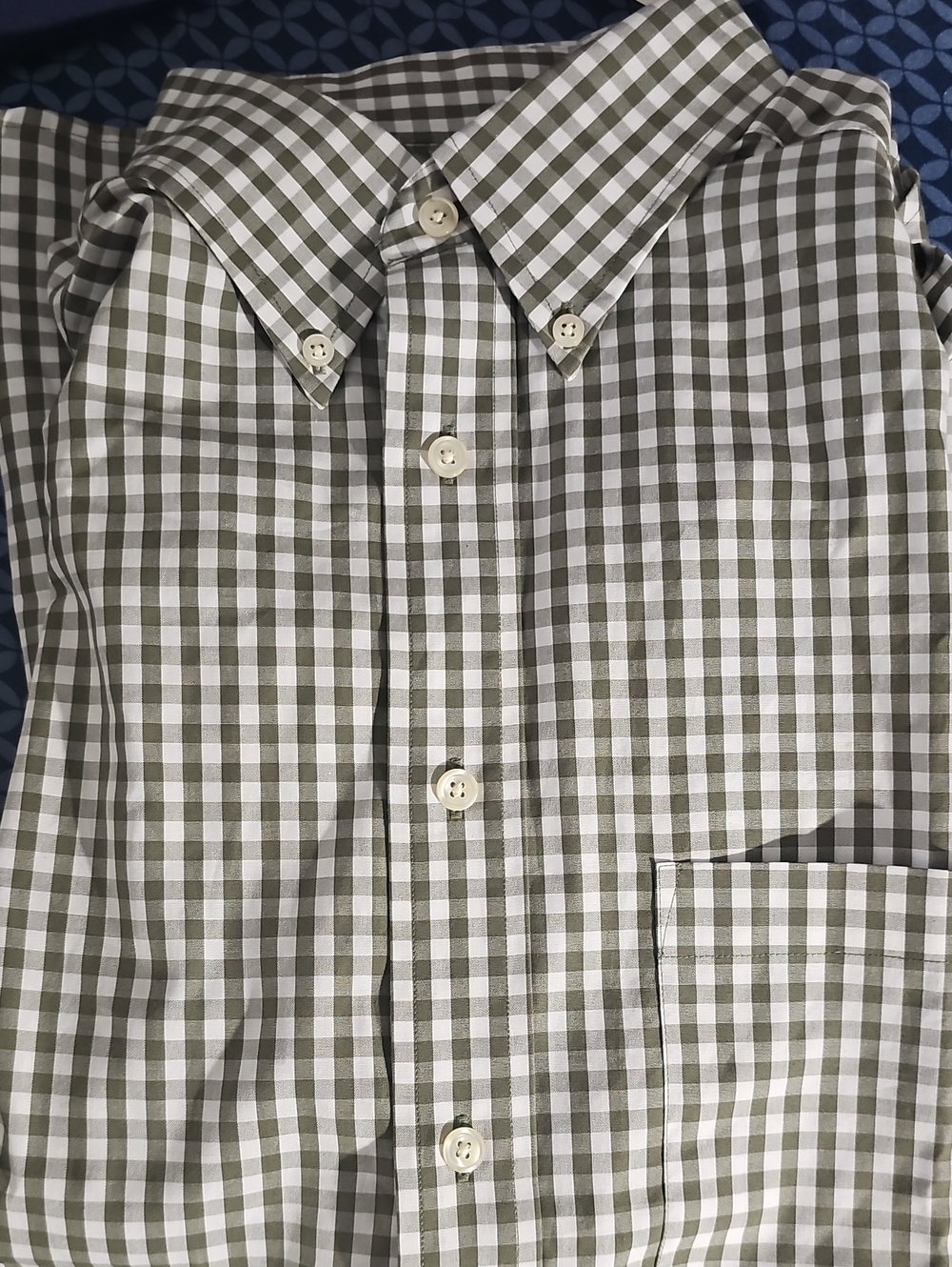 Roundtree & Yorke Men's Brown Check Button-Down Shirt - Classic Gingham